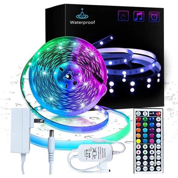 16.4ft LED Light Strips 5050 RGB Waterproof LED Strip Lights for Bedroom - Picture 1 of 6